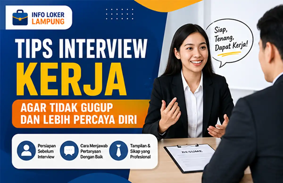 Tips Interview Kerja agar Tidak Gugup dan Lebih Percaya Diri